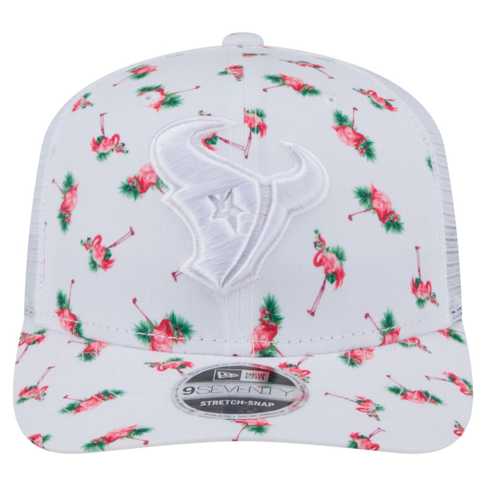 Houston Texans New Era Adventure Flamingo Pattern 9SEVENTY Stretch-Snap Hat - White online