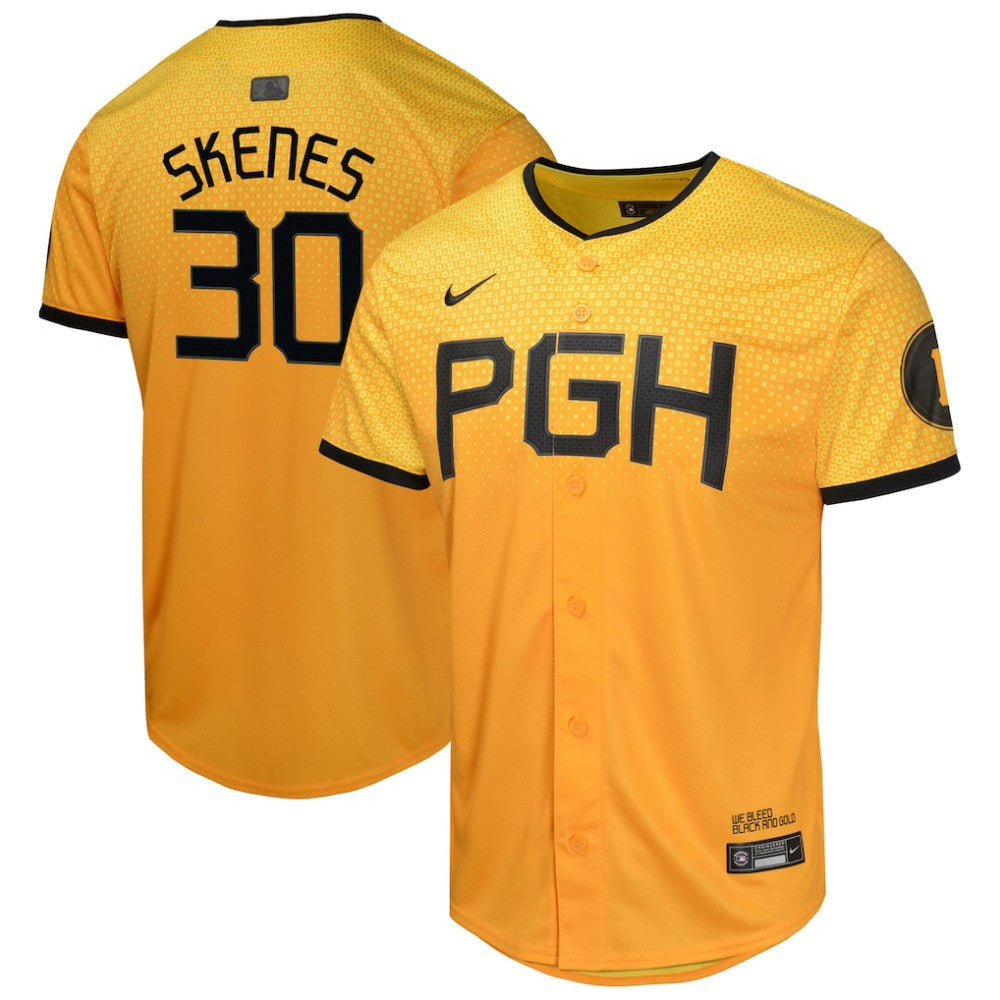 Paul Skenes Pittsburgh Pirates Youth City Connect Limited Jersey  - Gold | Nike