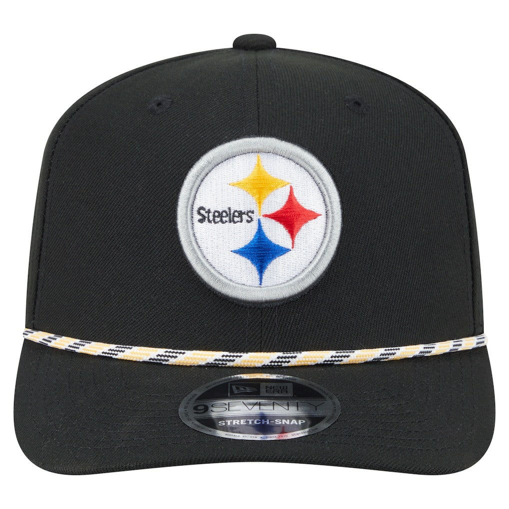Pittsburgh Steelers New Era Gameday Multi Rope 9SEVENTY Stretch-Snap Hat - Black sale
