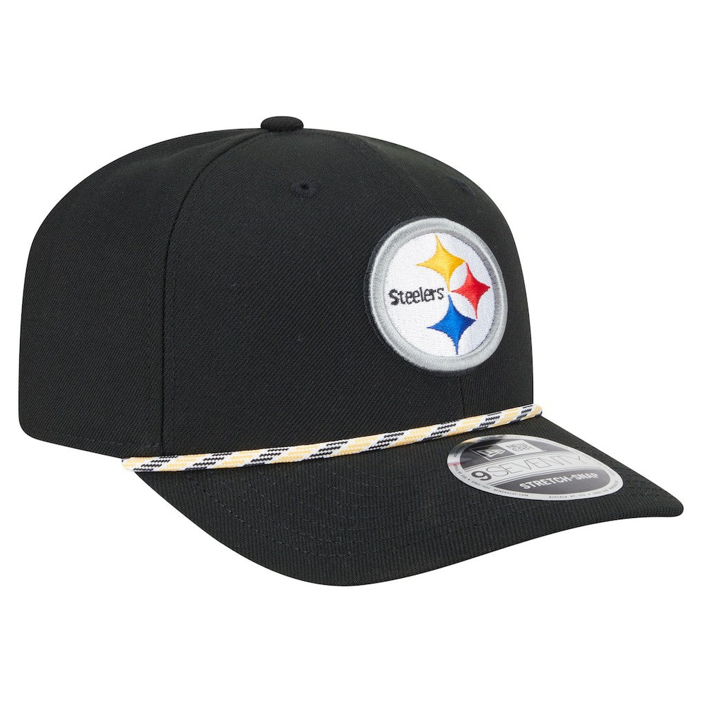 Pittsburgh Steelers New Era Gameday Multi Rope 9SEVENTY Stretch-Snap Hat - Black sale