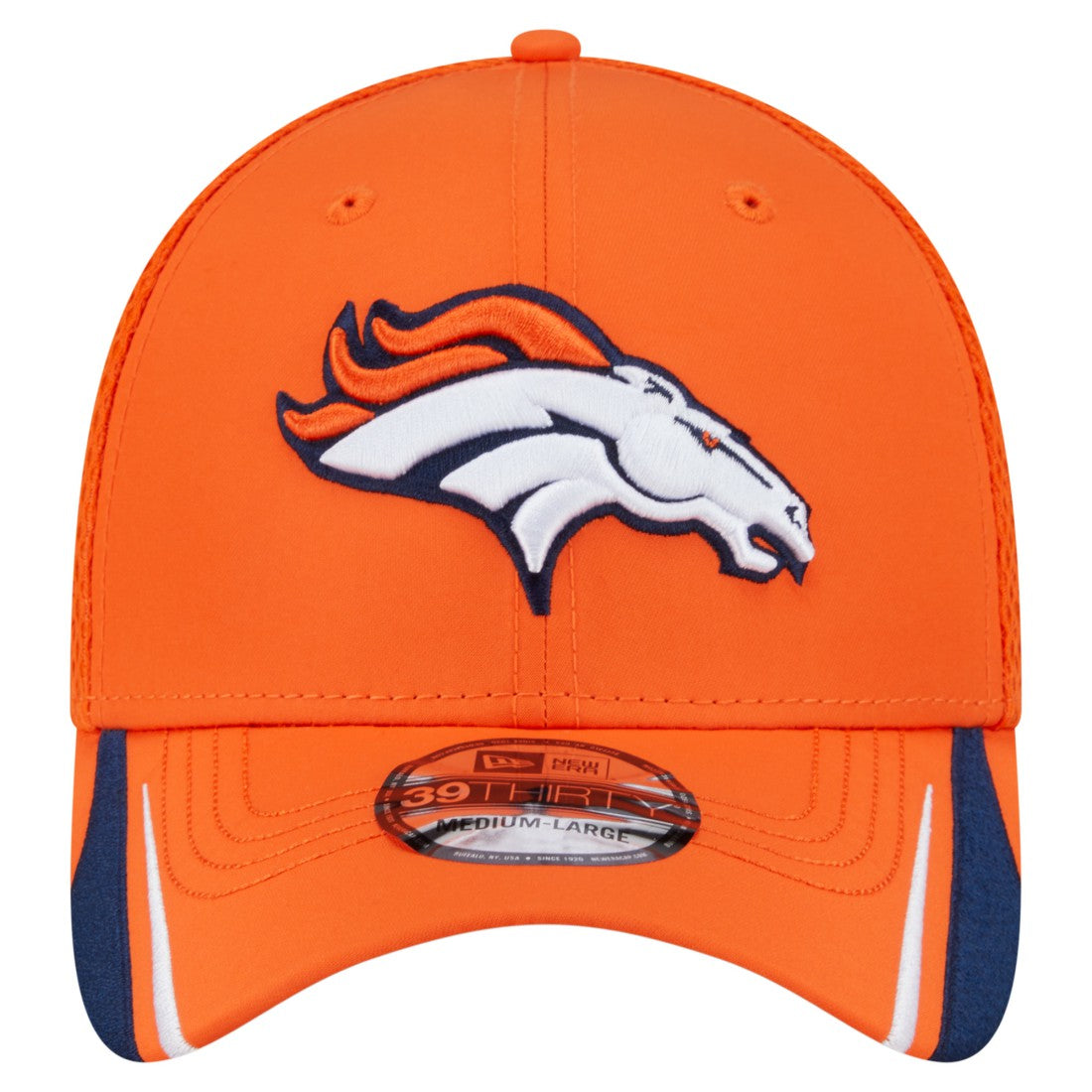 Denver Broncos New Era Game Day Linear 39THIRTY Flex Hat - Orange sale