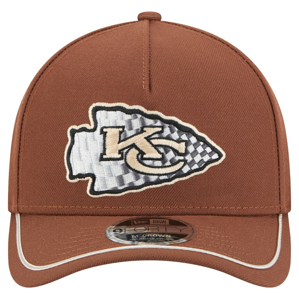 Kansas City Chiefs New Era Motorsport 9FORTY Adjustable Hat - Brown outlet