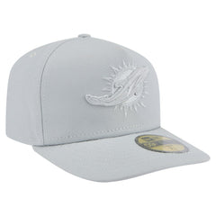 Miami Dolphins New Era Color Pack A-Frame 59FIFTY Fitted Hat - Gray for sale
