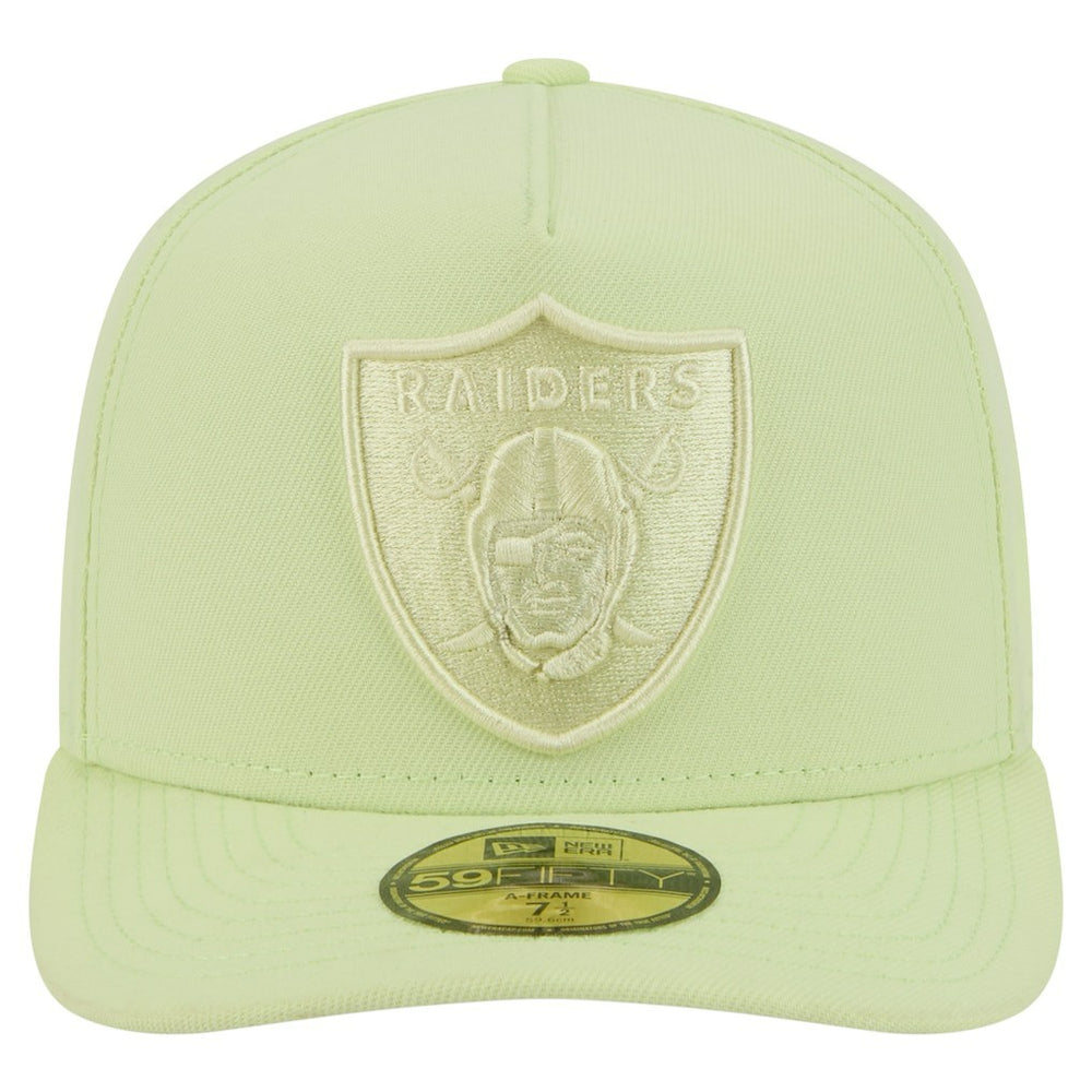 Las Vegas Raiders New Era Color Pack A-Frame 59FIFTY Fitted Hat - Light Green sale