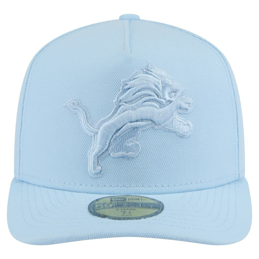 Detroit Lions New Era Color Pack A-Frame 59FIFTY Fitted Hat - Light Blue sale