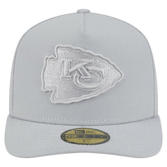 Kansas City Chiefs New Era Color Pack A-Frame 59FIFTY Fitted Hat - Gray for sale