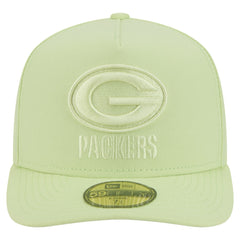 Green Bay Packers New Era Color Pack A-Frame 59FIFTY Fitted Hat - Light Green sale