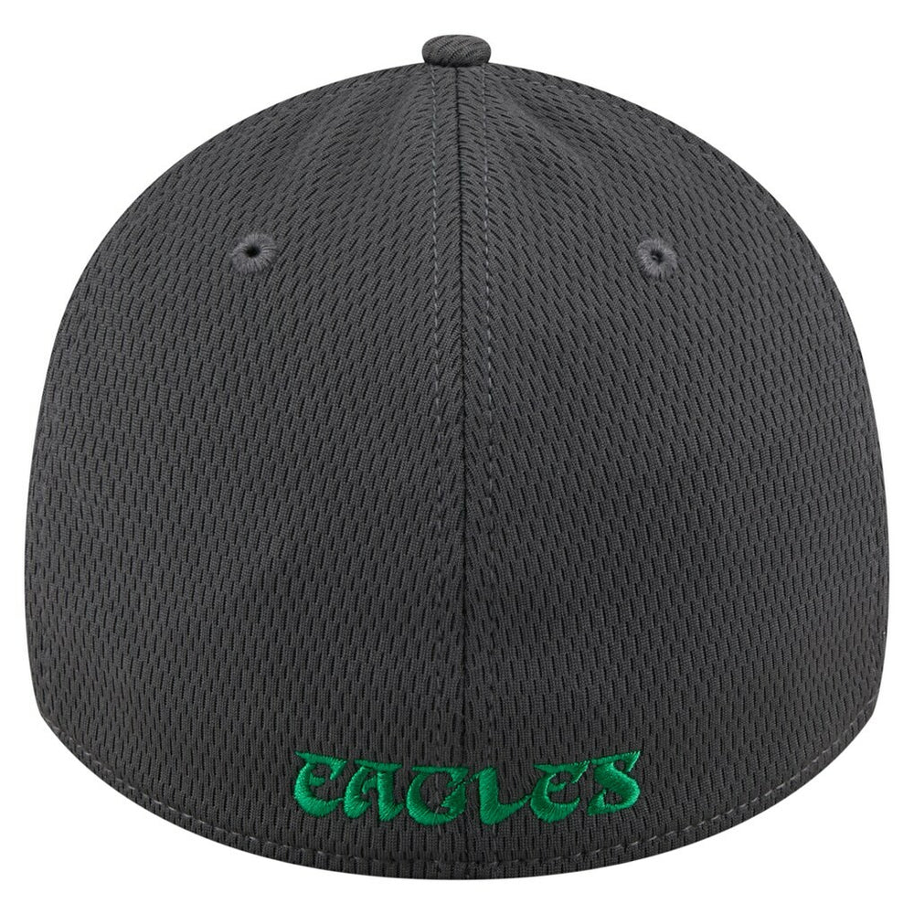 Philadelphia Eagles New Era Throwback Logo Main 39THIRTY Flex Hat - Graphite on sale
