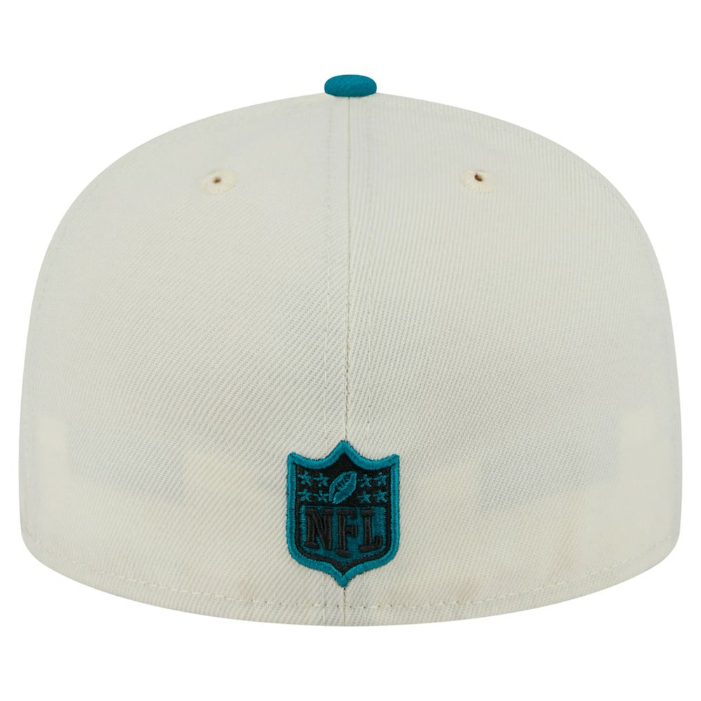Jacksonville Jaguars New Era Main 59FIFTY Fitted Hat - Cream/Teal cheap