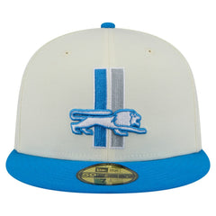Detroit Lions New Era Main 59FIFTY Fitted Hat - Cream/Blue outlet