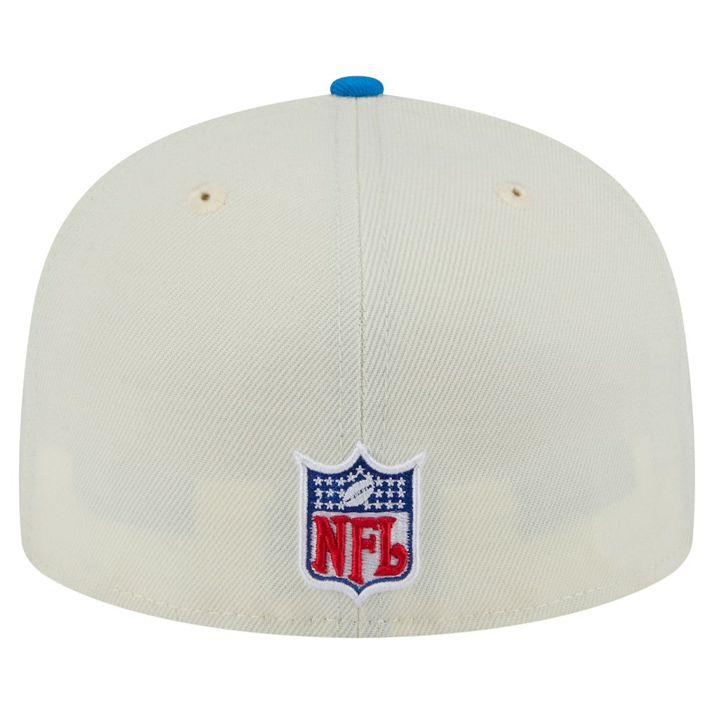 Detroit Lions New Era Main 59FIFTY Fitted Hat - Cream/Blue outlet