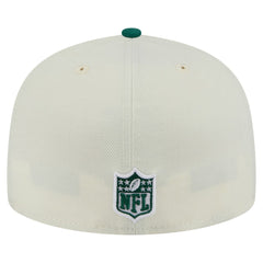 New York Jets New Era Main 59FIFTY Fitted Hat - Cream/Green outlet