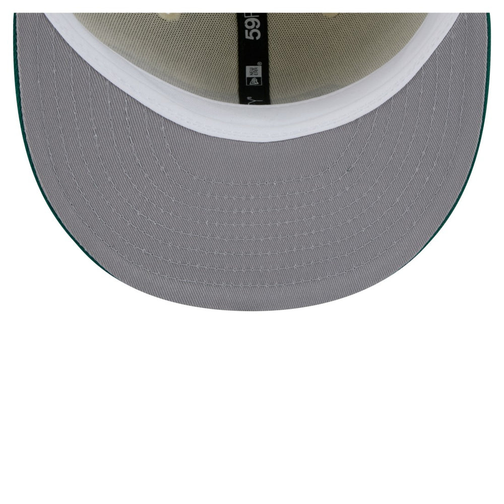 New York Jets New Era Main 59FIFTY Fitted Hat - Cream/Green outlet