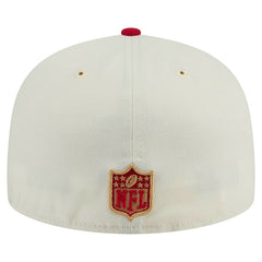 San Francisco 49ers New Era Main 59FIFTY Fitted Hat - Cream/Scarlet for sale