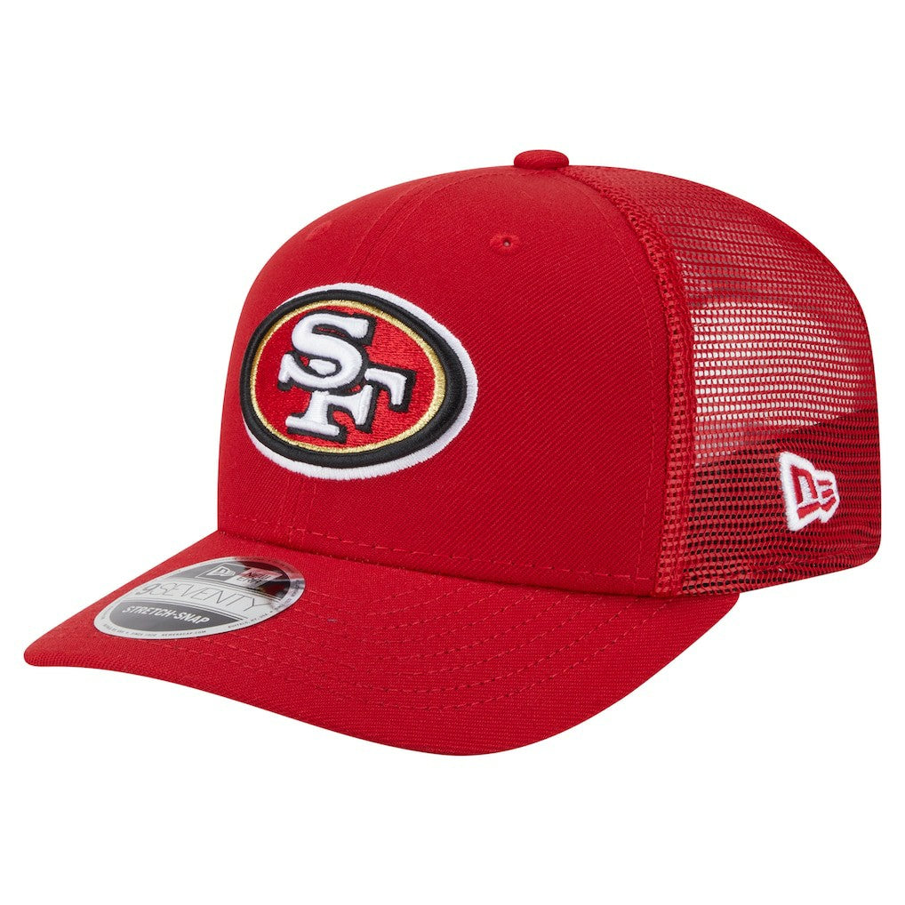 San Francisco 49ers New Era Main Trucker 9SEVENTY Stretch-Snap Hat - Scarlet sale