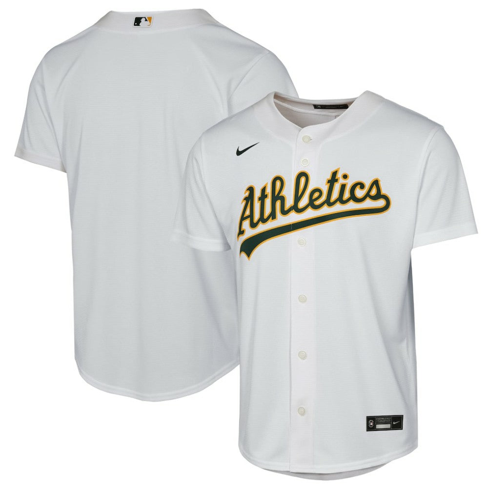 Athletics Youth Home Replica Jersey - White | Nike