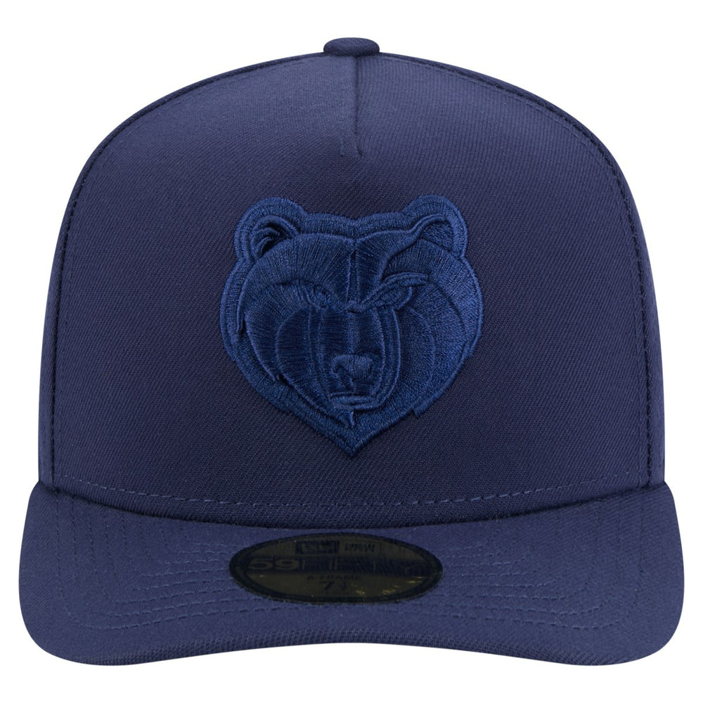 Memphis Grizzlies Colorpack A-Frame Pinch Front 59FIFTY Fitted Hat - Navy | New Era online