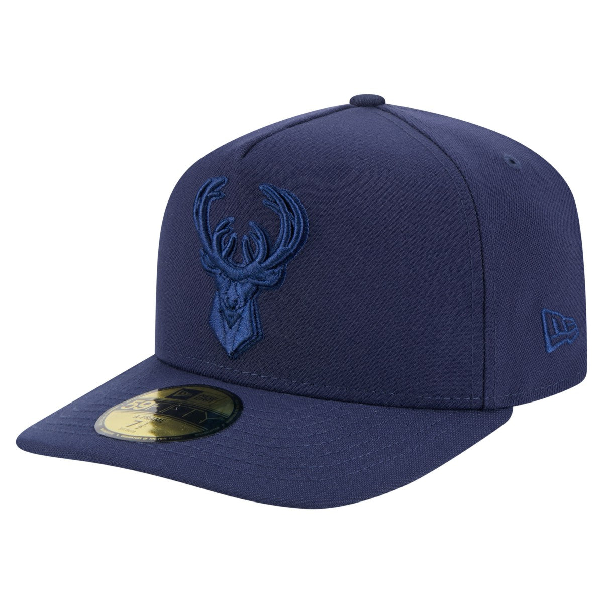 Milwaukee Bucks Colorpack A-Frame Pinch Front 59FIFTY Fitted Hat - Navy | New Era discount