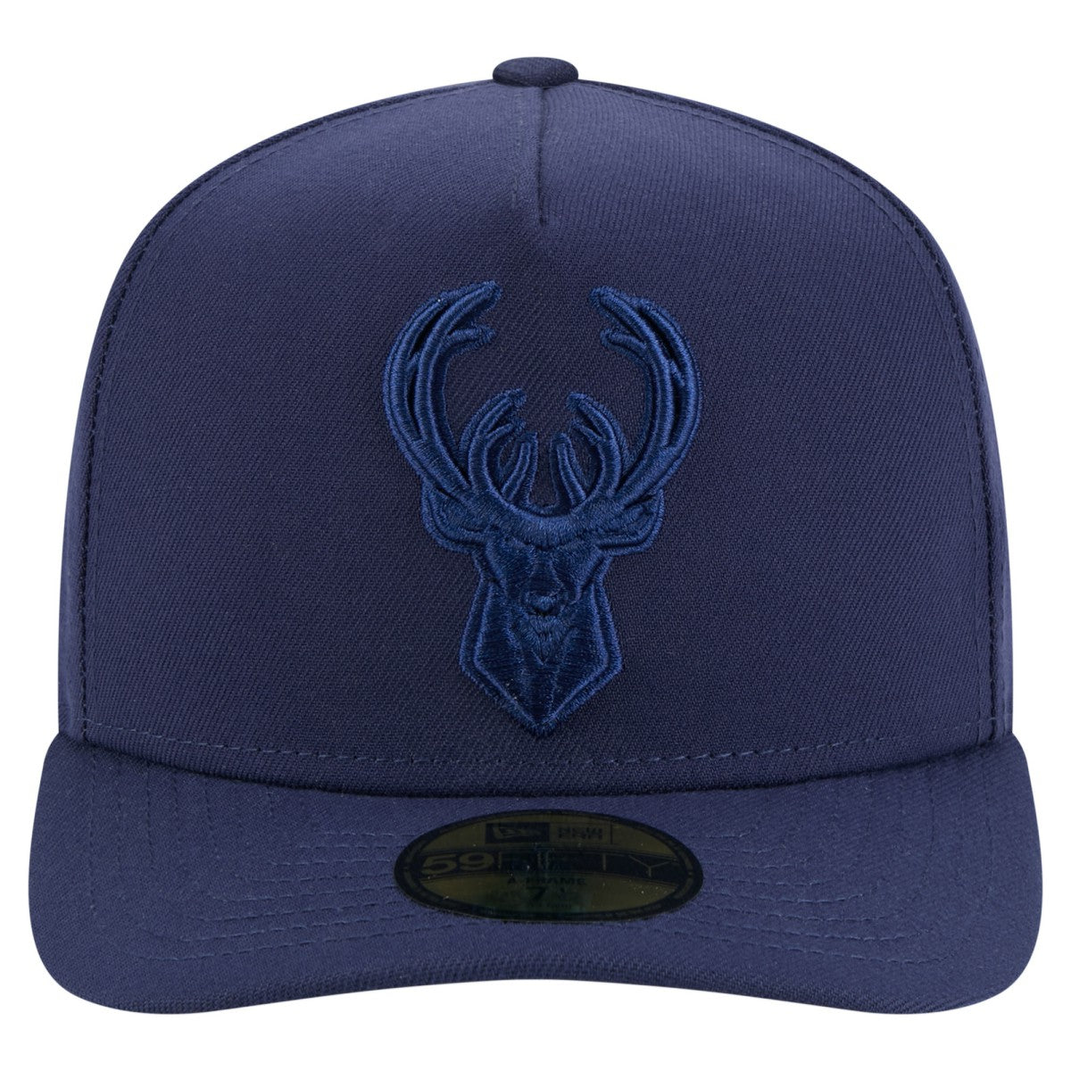 Milwaukee Bucks Colorpack A-Frame Pinch Front 59FIFTY Fitted Hat - Navy | New Era discount