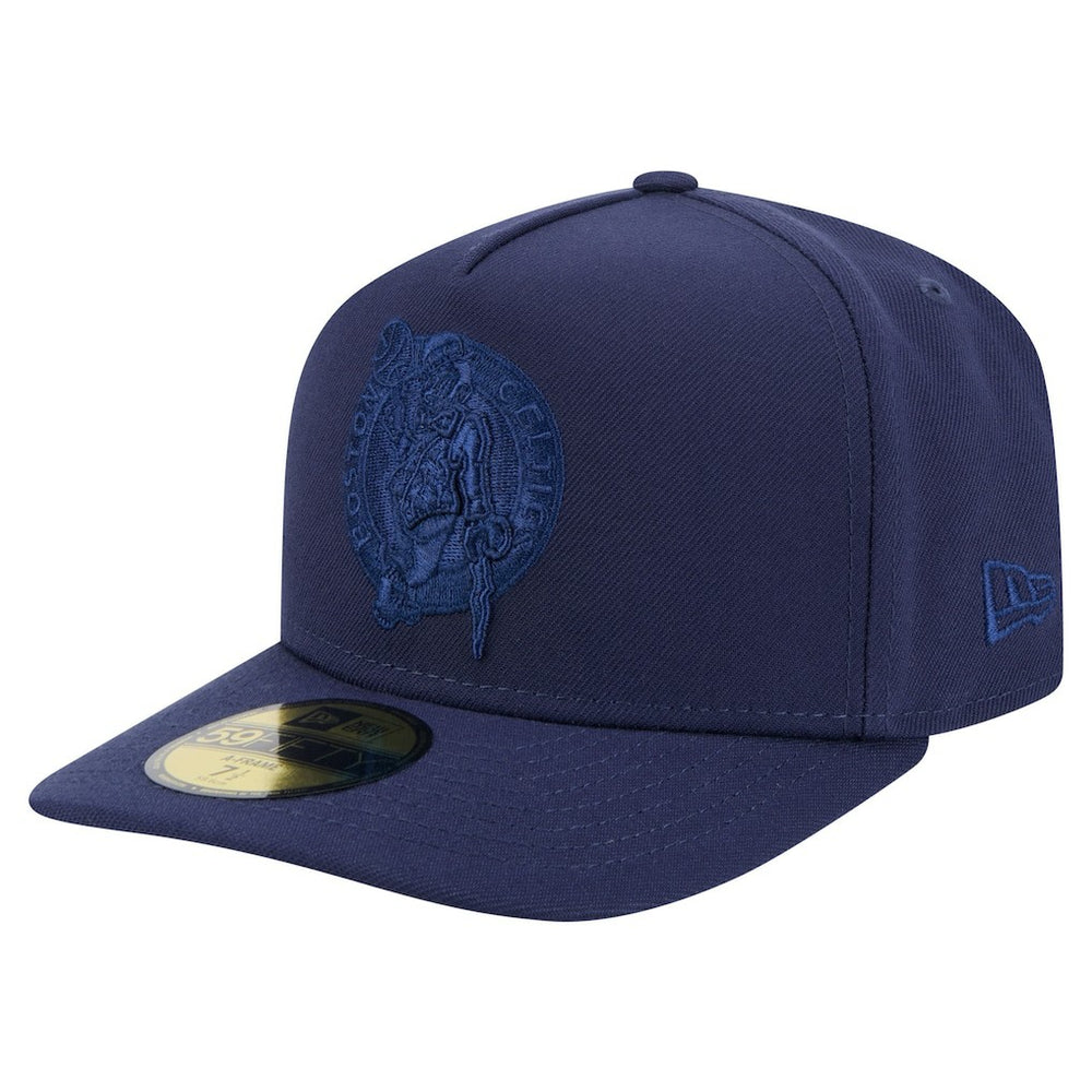 Boston Celtics Colorpack A-Frame Pinch Front 59FIFTY Fitted Hat - Navy | New Era for sale