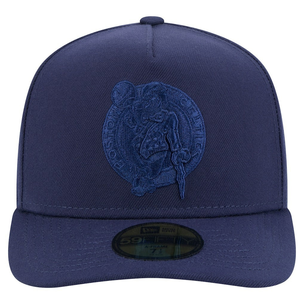 Boston Celtics Colorpack A-Frame Pinch Front 59FIFTY Fitted Hat - Navy | New Era for sale