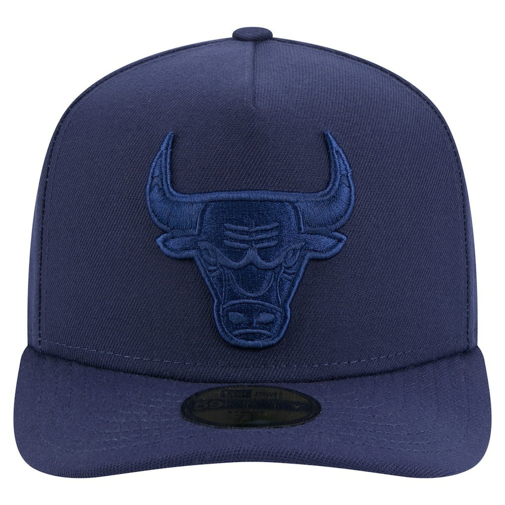 Chicago Bulls Colorpack A-Frame Pinch Front 59FIFTY Fitted Hat - Navy | New Era on sale