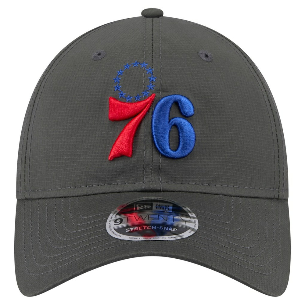 Philadelphia 76ers Active Ripstop 9TWENTY Adjustable Hat - Charcoal | New Era on sale