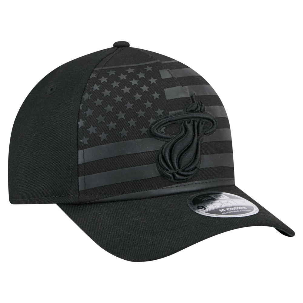 Miami Heat Game Day Flag A-Frame 9FORTY Adjustable Hat - Black | New Era discount