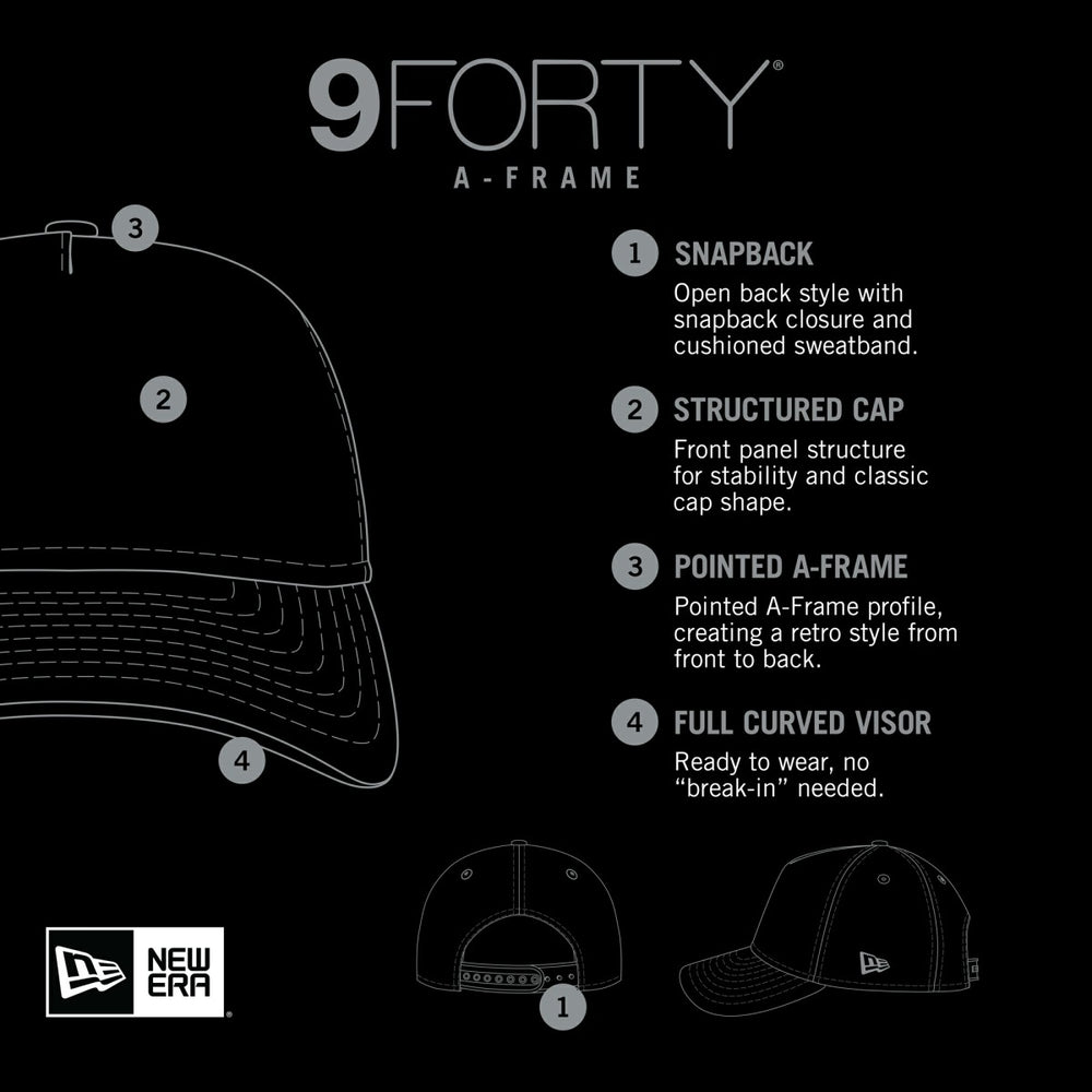 Miami Heat Game Day Flag A-Frame 9FORTY Adjustable Hat - Black | New Era discount