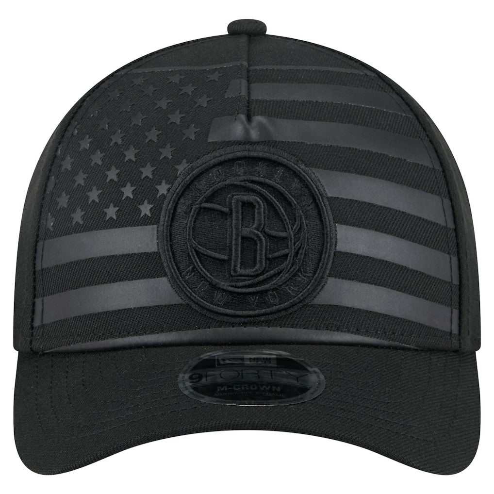 Brooklyn Nets Game Day Flag A-Frame 9FORTY Adjustable Hat - Black | New Era online