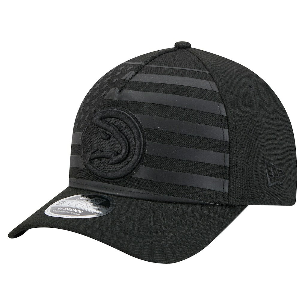 Atlanta Hawks Game Day Flag A-Frame 9FORTY Adjustable Hat - Black | New Era outlet