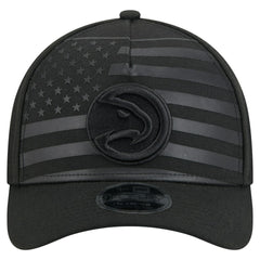 Atlanta Hawks Game Day Flag A-Frame 9FORTY Adjustable Hat - Black | New Era outlet