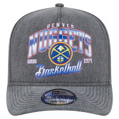 Denver Nuggets Throwback Washed Pre-Curved 9FIFTY Snapback Hat sale - Charcoal | New Era on sale