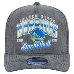 Golden State Warriors Throwback Washed Pre-Curved 9FIFTY Snapback Hat sale - Charcoal | New Era outlet