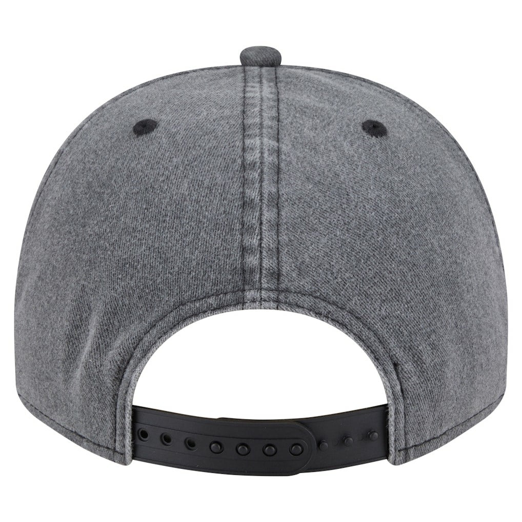 Philadelphia 76ers Throwback Washed Pre-Curved 9FIFTY Snapback Hat - Charcoal | New Era cheap