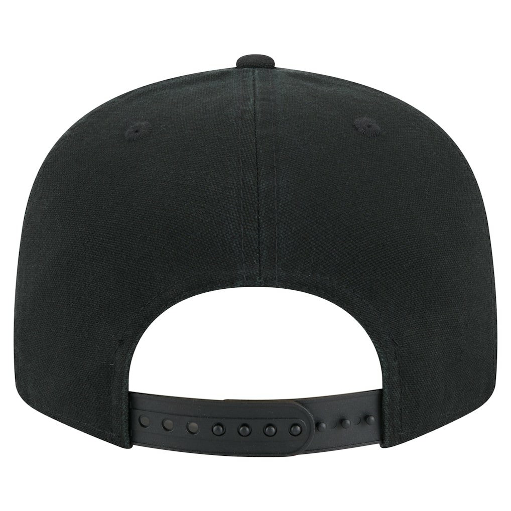 Philadelphia 76ers Adventure Canvas Split Panel 9FIFTY Snapback Hat - Black | New Era shop