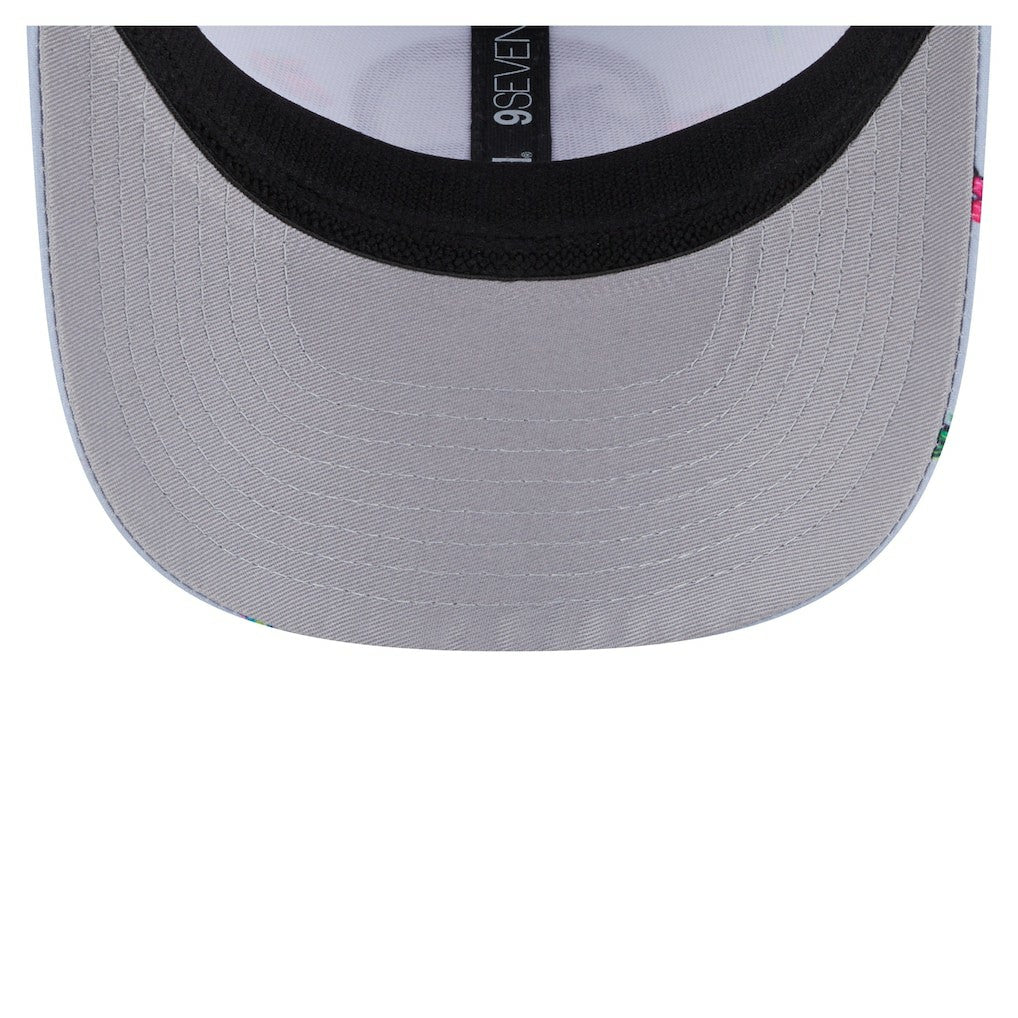 Golden State Warriors Adventure Aloha Pattern 9SEVENTY Stretch-Snap Hat sale - Light Blue/Gray | New Era discount