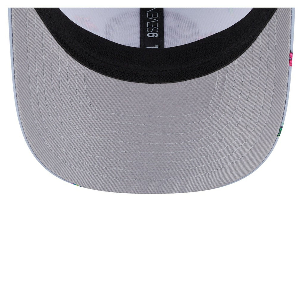 Golden State Warriors Adventure Aloha Pattern 9SEVENTY Stretch-Snap Hat sale - Light Blue/Gray | New Era discount