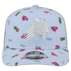 Phoenix Suns Adventure Aloha Pattern 9SEVENTY Stretch-Snap Hat - Light Blue/Gray | New Era shop
