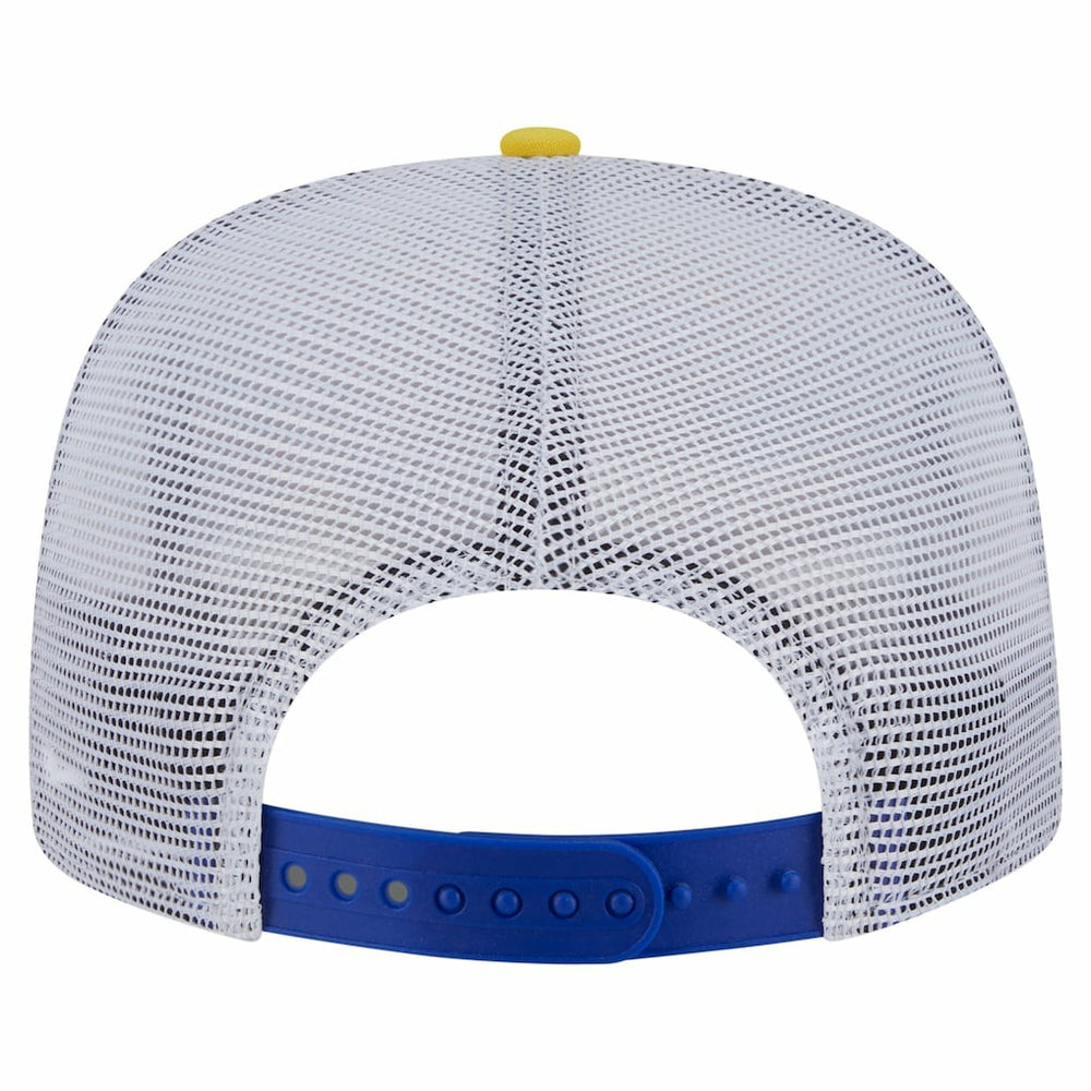 Golden State Warriors Throwback Dye Golfer Snapback Hat sale - Royal/Gold | New Era for sale