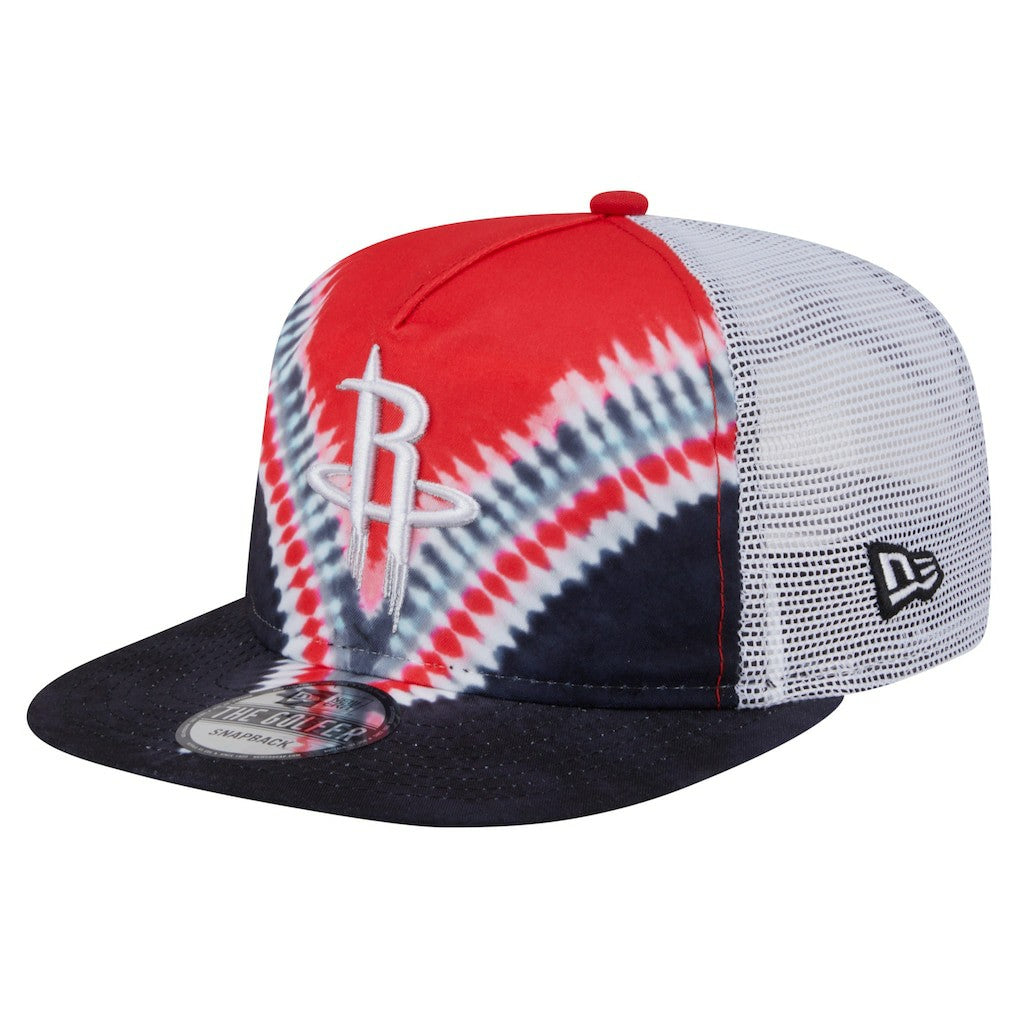 Houston Rockets Throwback Dye Golfer Snapback Hat sale - Black/Red | New Era cheap