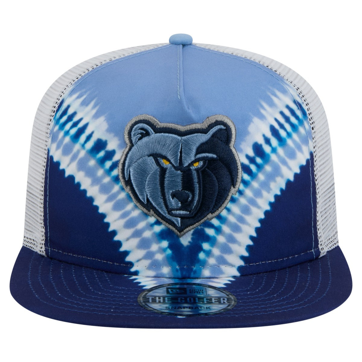 Memphis Grizzlies Throwback Dye Golfer Snapback Hat - Navy/Light Blue | New Era shop