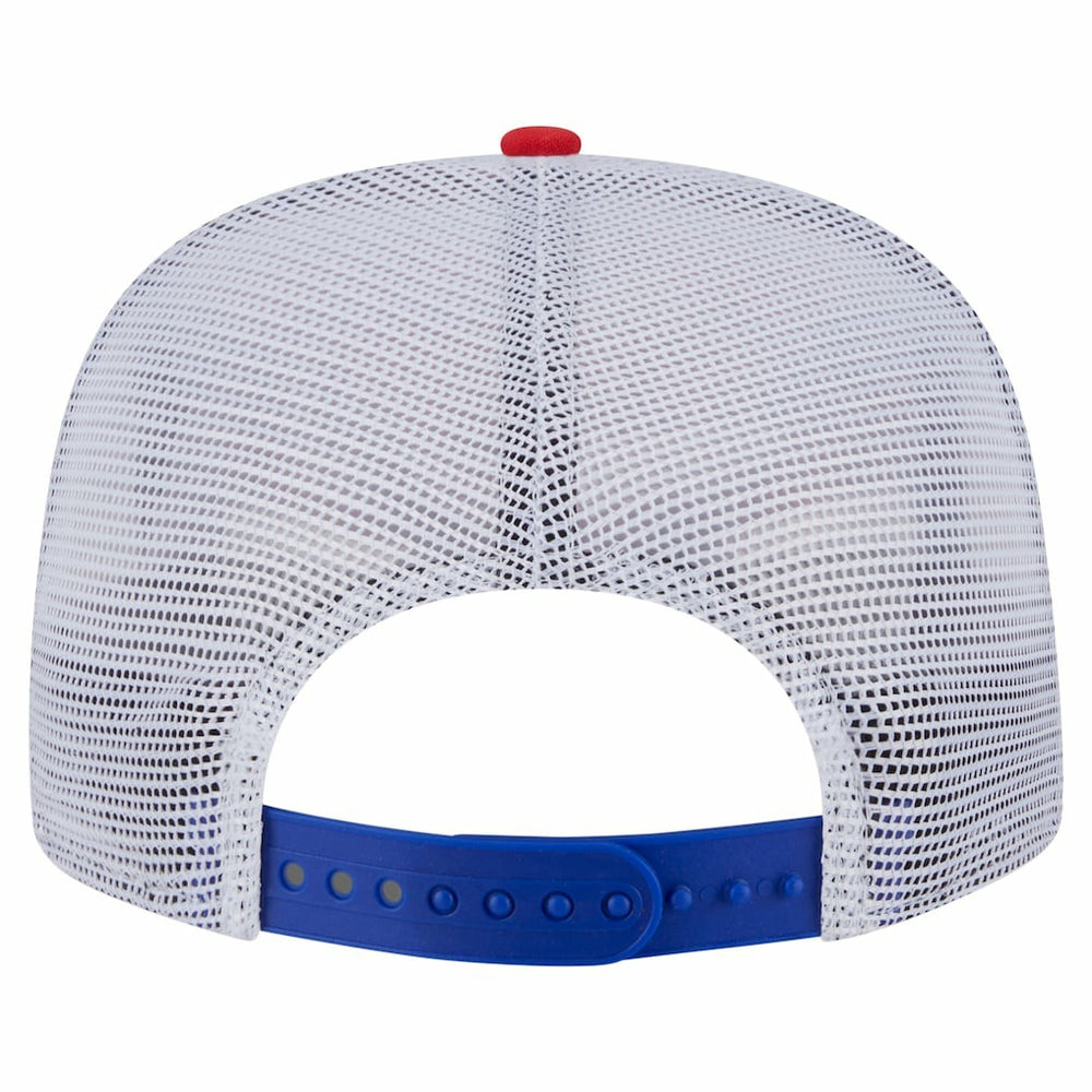Philadelphia 76ers Throwback Dye Golfer Snapback Hat - Royal/Red | New Era on sale