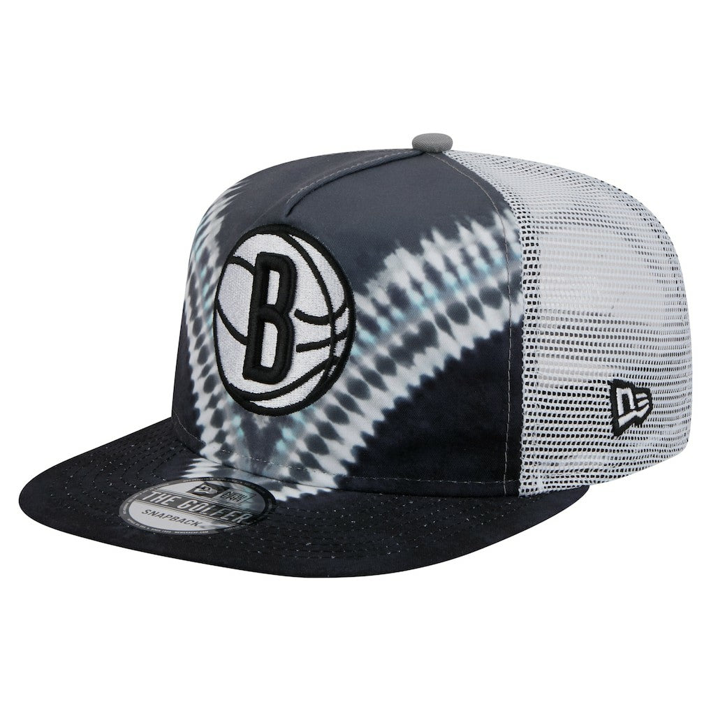 Brooklyn Nets Throwback Dye Golfer Snapback Hat - Black/Gray | New Era shop