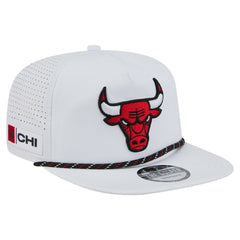 Chicago Bulls Performance Rope Golfer Adjustable Hat - White | New Era shop