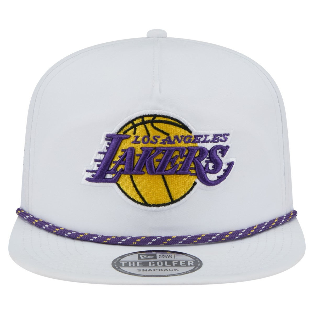 Los Angeles Lakers Performance Rope Golfer Adjustable Hat - White | New Era sale