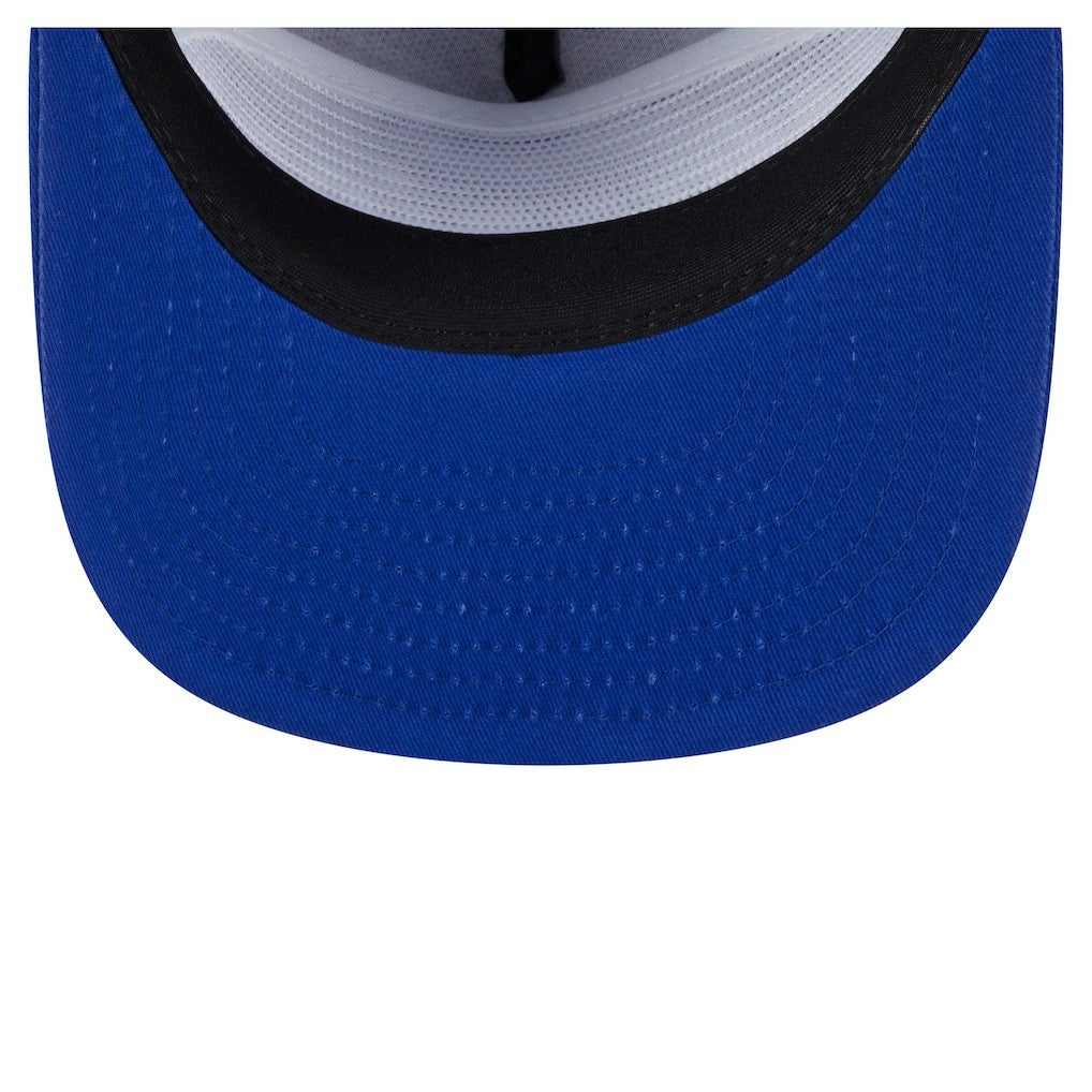 Golden State Warriors Team Text Golfer Snapback Hat sale - Royal | New Era shop