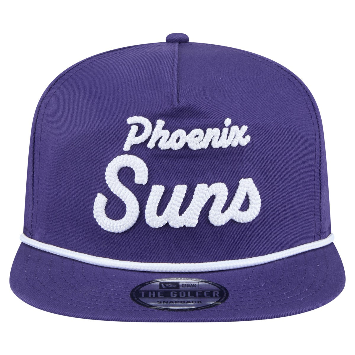 Phoenix Suns Team Text Golfer Snapback Hat - Purple | New Era on sale