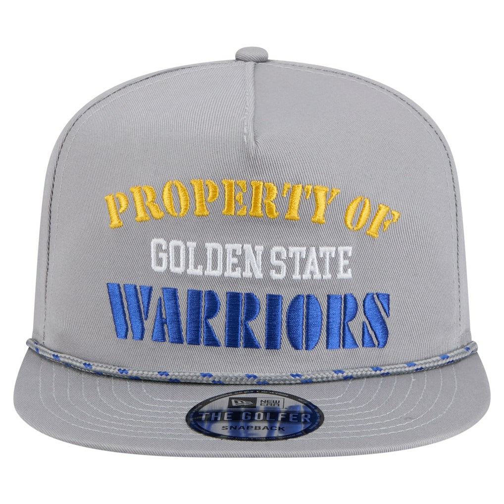 Golden State Warriors Throwback Property Of Golfer Snapback Hat sale - Gray | New Era sale