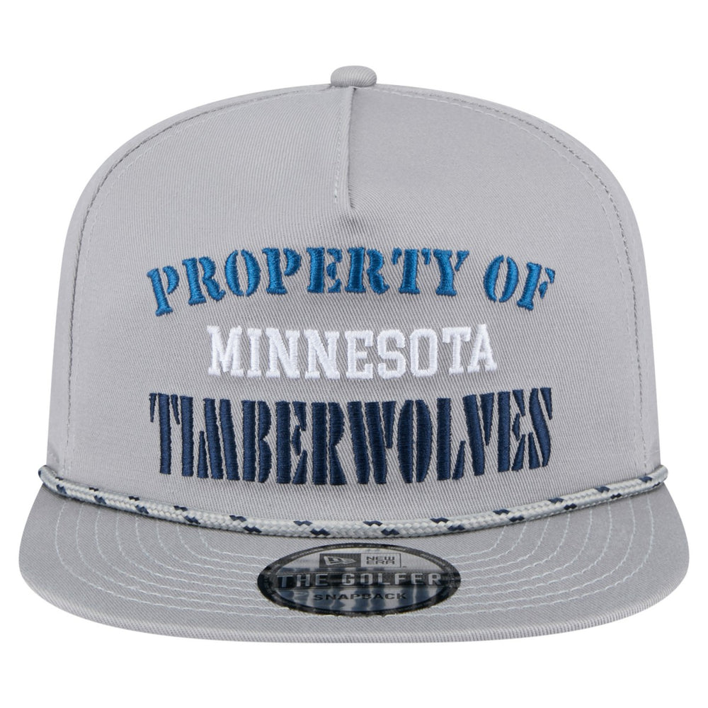 Minnesota Timberwolves Throwback Property Of Golfer Snapback Hat - Gray | New Era for sale
